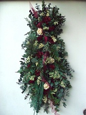 Vertical Floral Swag