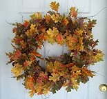 22"  Faux Maple Wreath