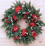 20" Holiday Hydrangea Wreath