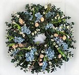 Hydrangea & Wildflower Eucalyptus Wreath