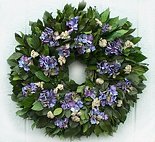 22"Hydrangea & Salal Wreath