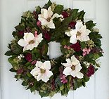 24" Magnolia Garden Wreath