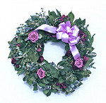 Mom's Lavender Roses Wreath
