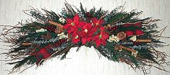 30"Fragrant Poinsettia Swag