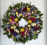 24"Spring Floral Medley Wreath