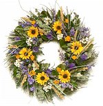 20" Spring Sunflower Wreath