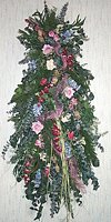 Vertical Floral Swag