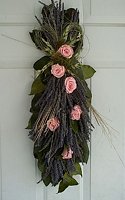 25" Lavender & Roses Swag