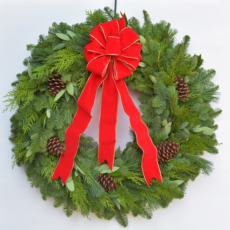 Grande Handcrafted Fresh Noble Fir Christmas Wreath