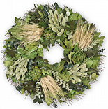 22"Artichoke and Wheat Harvest Wreath