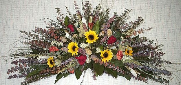 Autumn Sunflower Swag