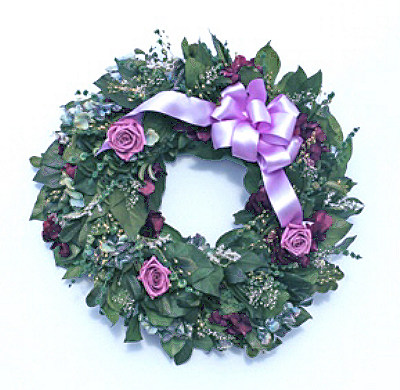 Mom's Lavender Roses Wreath