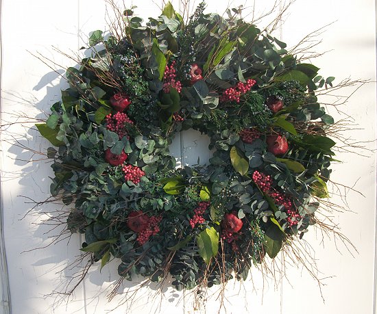 Pomegranate Berry Wreath