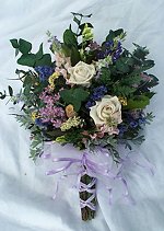 Rose & Wildflower Bridesmaids Bouquet
