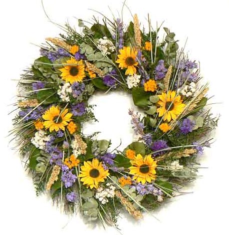 20" Spring Sunflower Wreath