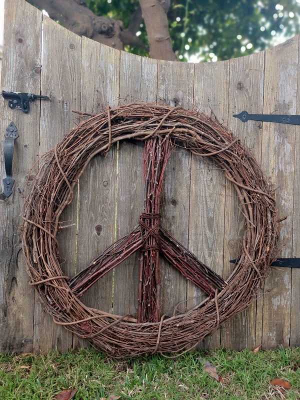 Jumbo 36" Peace Sign Wreath