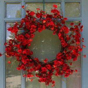 Ruby Plum Blossom Wreath
